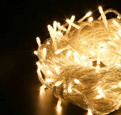 Immagine prodotto di Jiubiaz 30M 300 LED luci fiabesche bianco caldo 8 modalità di luce festa giardino interno esterno decorazione luci di Natale IP44