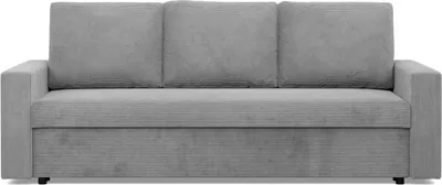 Produktbild von Sofa mit Schlaffunktion NEO, Wohnzimmer Couch 3-Sitzer 220x92cm, Cord Grau