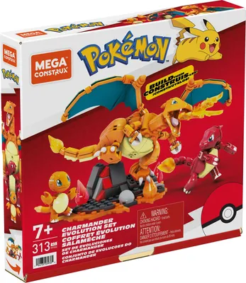 Produktbild von Mattel Pokémon Mega Construx - Charmander Evolution Set