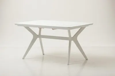 Image de Table extensible, blanche, au style élégant, pratique, robuste et polyvalente, au design moderne