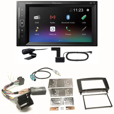 Produktbild von Pioneer DMH-A240DAB DAB+ Bluetooth Einbauset für Mercedes CLK W209 Facelift