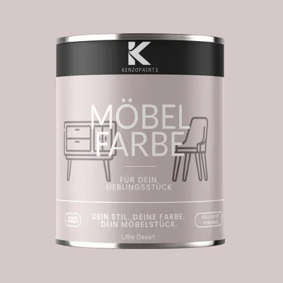 Produktbild von Kenzopaints 750ml Möbelfarbe Möbellack Buntlack Farbraum - Little Desert