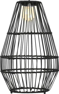 Produktbild von Outsunny Solarleuchte, Rattan Solarlampe mit Lichtsensor für Balkon, Terrasse