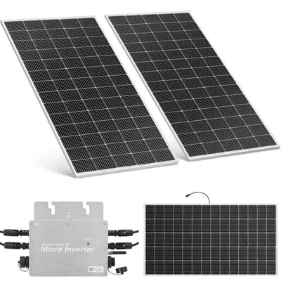 Obrázek produktu pro Solární panelový systém pro balkon a zahradu – výkon 600 W s mikroinvertorem a ochranou IP65 proti povětrnostním vlivům