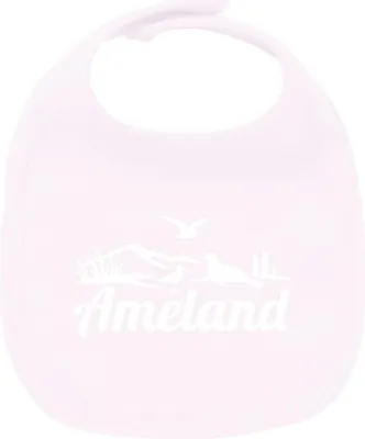 Produktbild von Huuraa Unisex Babylatz Ameland Niederlande Geschenk Babypink  Baumwolle Ameland Mitbringsel