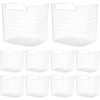 Produktbild von Set aus 10 transparenten Kühlschrankorganisatoren für Türen und Schränke - Ideal zur Aufbewahrung und Organisation