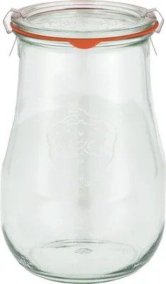 Zdjęcie produktu dla Słoik Weck Tulip z pokrywką, uszczelką i 2 zapinkami 1750 ml 4 szt