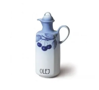 Zdjęcie produktu dla Butelka na oliwę Thun 1794, czeska porcelana, 500 ml, Saphyr, niebieska wiśnia, Thun