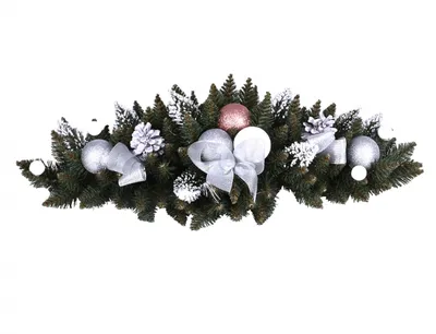 Zdjęcie produktu dla Nohel Wiązanka ogrodowa z szyszkami i kulkami bożonarodzeniowymi sztuczna 66x25cm