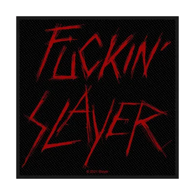 Produktbild von Slayer Fuckin' Slayer Aufnäher zum Aufnähen 100 x 100 mm