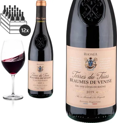 Produktbild von 12er Karton 2019 Beaumes de Venise Terres du Trias von Vignerons de Beaumes de Venise - Rotwein