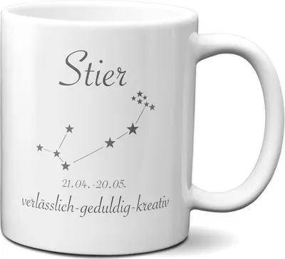 Produktbild von TassenKing Sternzeichen Stier (21.4 - 20.5.) - Tasse Geschenk Lustiger Spruch Stier Geschenkidee Geburtstag Weihnachten
