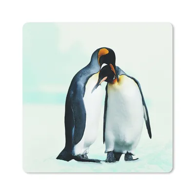 Produktbild von MuchoWow® Mauspad Mousepad Pinguine - Schnee - Familie 30x30 cm - Mousepads - Maus Mat - Pad - Mausunterlage - Gaming