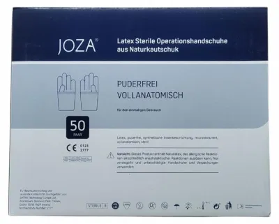 Obrázok produktu pre Jednorazové rukavice Joza Latex biele veľkosť 7 50 ks biely