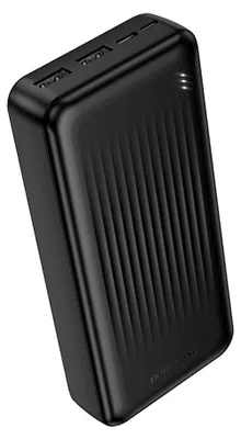 Obrázok produktu pre Borofone – Power Bank powerbanka 2× USB + USB-C + Micro-USB 20000 mAh s LED indikátorom – čierna