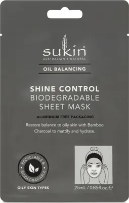Produktbild von Sukin - Biologisch Abbaubare Tuchmaske Shine Control