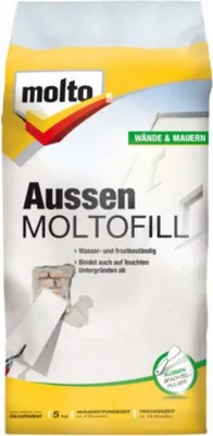 Produktbild von Molto Reparaturspachtel Moltofill Außen Weiß 5 kg Spachtelpulver