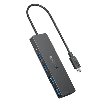 Produktbild von Anker USB-C Data Hub 4-in-1 5Gbps schwarz