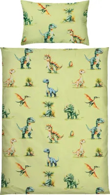 Produktbild von REDBEST Kinder-Bettwäsche grün 1x 100x135 cm + 1x 40x60 cm