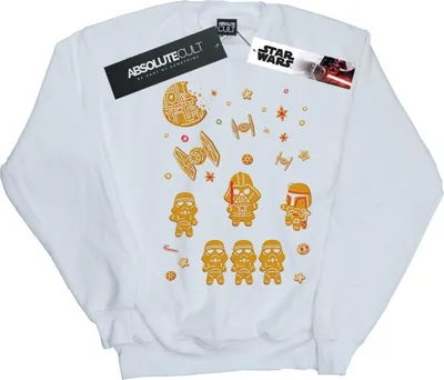 Produktbild von Star Wars - "Gingerbread Empire" Sweatshirt für Herren BI45871 (3XL) (Weiß)