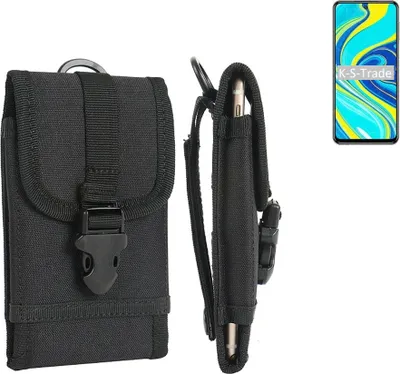 Produktbild von K-S-Trade Holster Handy Hülle kompatibel mit Xiaomi Redmi Note 9 Pro Holster Handytasche Gürtel Tasche Schutz Hülle Robust Outdoor schwarz