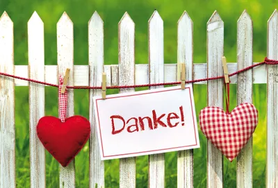 Produktbild von Danke - Grusskarte im Format 11,5 x 17 cm mit Briefumschlag