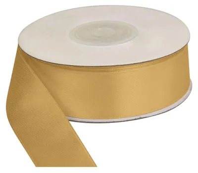 Zdjęcie produktu dla Tasiemka satynowa, wstążka złota 25mm/25m