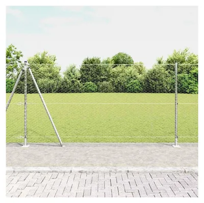 Produktbild von Zaunpfosten Silber 10 x 1,2 m (25 mm Maschenweite) Stahl Gartenzaun für Hundezaun, Weidezaun, Gartenzaun & Hühnerzaun, Gartennetz