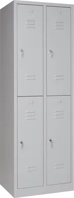 Produktbild von Garderobenschrank 4-türig grau