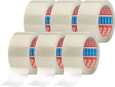 Produktbild von [KL] 6x tesa Packband 64014 PP transparent 50 mm x 66 m