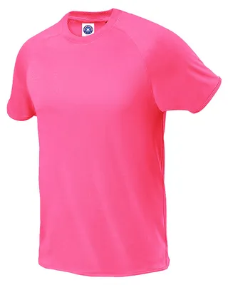Image de Starworld - T-shirt pour hommes, Sport LT4124 (S) (rose fluo)