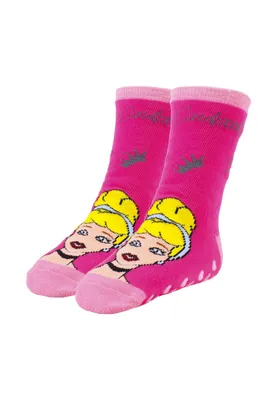 Image de Chaussettes antidérapantes Princesses Disney 2 pièces multicolores - 23-26