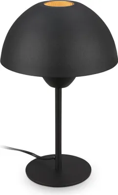 Produktbild von Nachttischlampe mit Kabelschalter, E14, max. 25W, Tischlampe, Lampe, Schreibtischlampe, Tischleuchte, Bürolampe, Leselampe Bett, 20x31cm(DxH), Schwarz