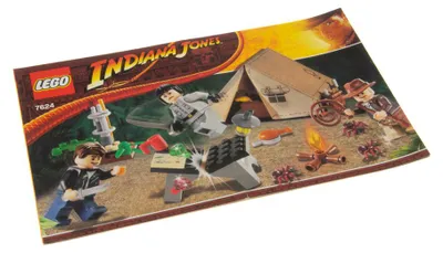 Produktbild von 1x Lego Bauanleitung Heft Indiana Jones Kristallschädel Dschungel Duell 7624