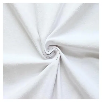 Produktbild von Baumwoll Stretch Jersey Stoff - Standard - Meterware, Weiß