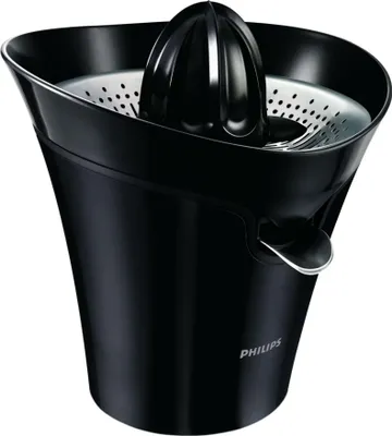 Produktbild von Philips Viva Collection elektrische Zitruspresse für Saft mit und ohne Fruchtfleisch, 85W, Schwarz (HR2752/90)