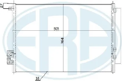 Produktbild von ERA 667271 Kondensator Klimaanlage Klimakondensator für FIAT 500L (351, 352) +Trockner
