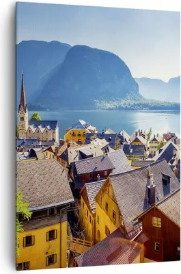 Produktbild von Bild auf Leinwand - Leinwandbild - Einteilig - Berge See Wasser - 70x100cm - Wand Bild - Wanddeko - Wandbilder - Leinwanddruck - Wanddekoration - Leinwand bilder - Wandbild - PA70x100-3955