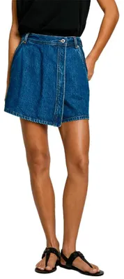 Produktbild von Pepe Jeans Damen Regular Skort Hw Shorts, Blau (Denim - Id3), 28W
