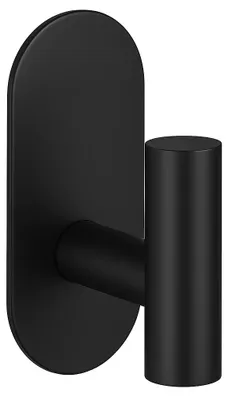 Image de Porte-serviettes adhésif Reno - noir mat