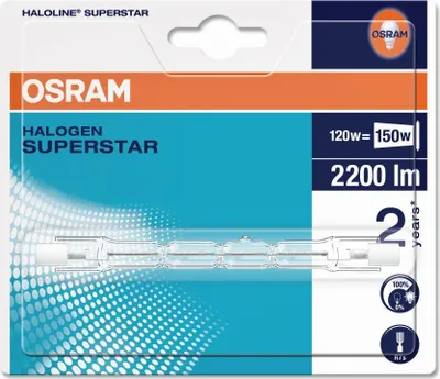 Produktbild von Osram Haloline Superstar Halogenlampe 120 W Warmweiß R7s G