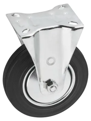 Produktbild von Metafranc Bockrolle Ø 200 mm 140 x 110 mm Platte Vollgummi-Rad