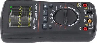 Image de Oscilloscope numérique Multimètre 2 en 1 50Msp 10MHz Bande passante analogique Ecran 2.4 pouces Oscilloscope portable Multimètre