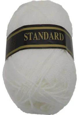 Zdjęcie produktu dla Przędza STANDARD – 50 g / 150 m – biała