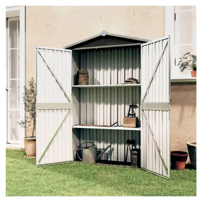 Produktbild von Metallgerätehaus Geräteschuppen Garten Anthrazit 116x45x175 cm