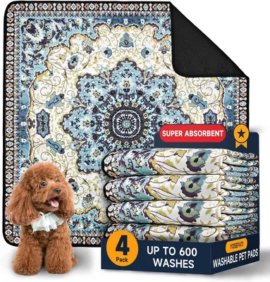 Productafbeelding van Herbruikbare zindelijkheidsmatten voor honden, set van 4, 60 x 45 cm