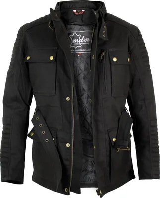 Produktbild von Motorrad Textiljacke in schwarz Urban Stil lang Motorradjacke mit Protektoren (4XL)