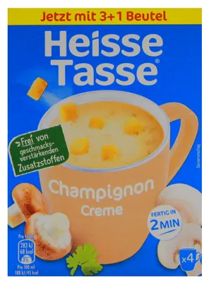 Produktbild von Heisse Tasse Champignon Creme, 9er Pack (9 x 55.2g)