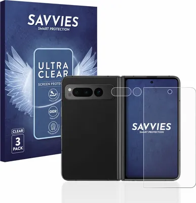 Produktbild von 6x Für Google Pixel Fold (Display+Kamera) Schutzfolie Savvies Displayschutz Display Schutz Folie Klar Transparent