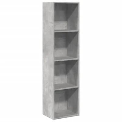Obrázek produktu pro vidaXL Knihovna betonová šedá 40x30x152 cm materiál na bázi dřeva